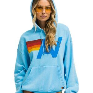 Aviator Nation Sky Blue AN Logo Hoodie